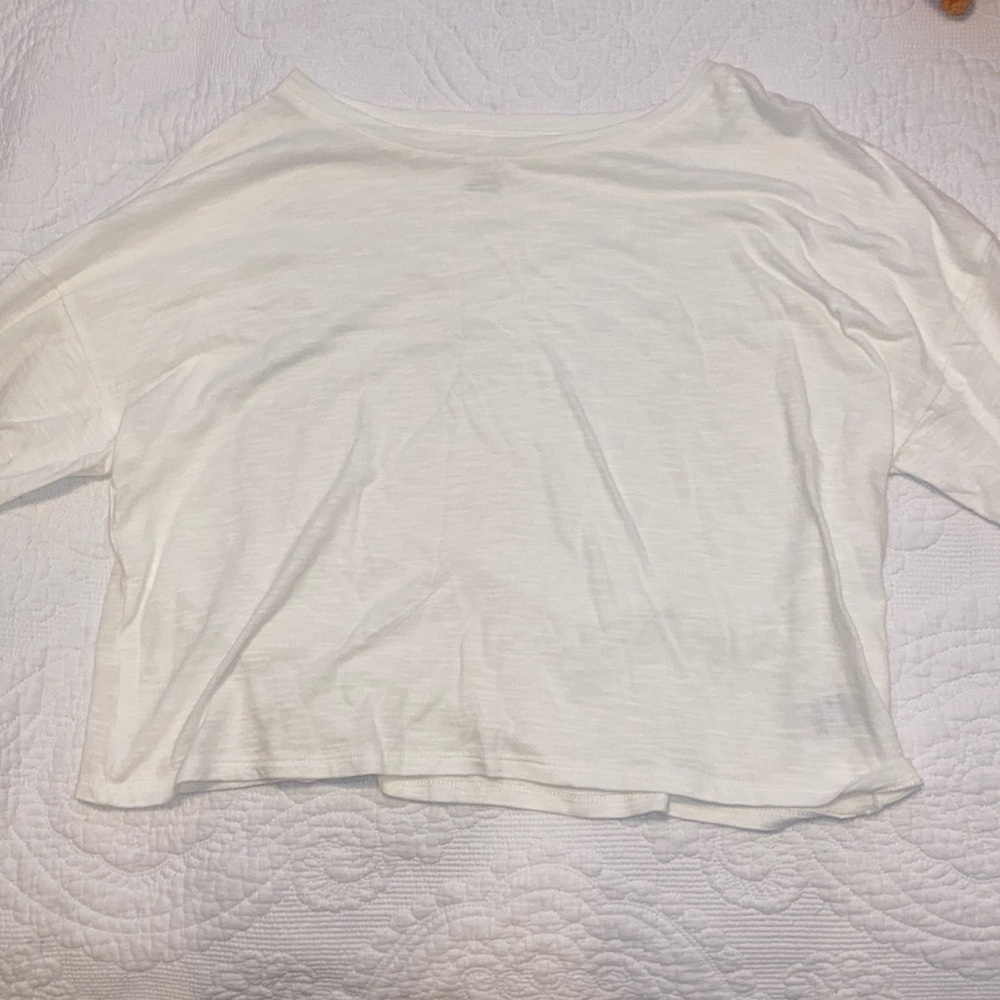American eagle body drop top in cream